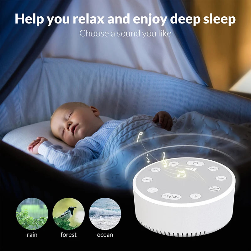 Baby Music Sleep Aid Sleeper Atmosphere Light Breathing Light White Noise Intelligent Sleep Aid Sleeper Night Light Speaker